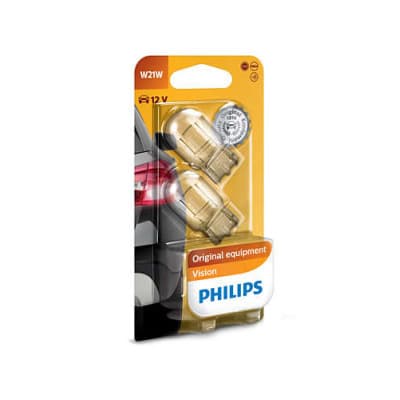 Автолампа Philips W21W Vision, 2шт/бл. (12065B2)