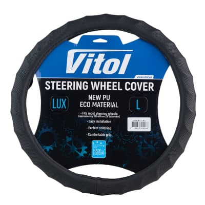 Чохол на руль VITOL L чорн (VLOD-W171 Bk L)