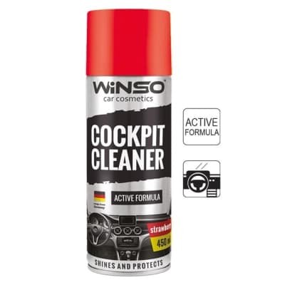 Автополіроль WINSO Cockpit Cleaner полуниця 450ml (840560)