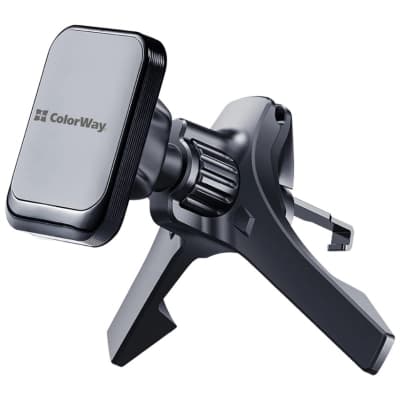 Універсальний автотримач ColorWay Magnetic Air Vent-6 (360° rotation) Gray (CW-CHM16-GR)