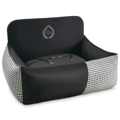 Автомобільне крісло для тварин Chloe's Home Porto black подвійне 68х48 см чорне (CLH1233)