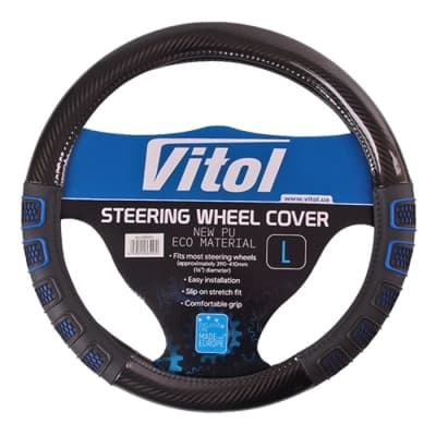 Чохол на руль VITOL L чорн (VLU-2310001 L)