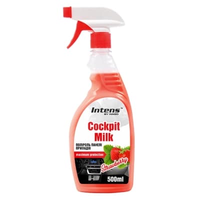 Автополіроль WINSO COCKPIT MILK Strawberry 500мл (810830)