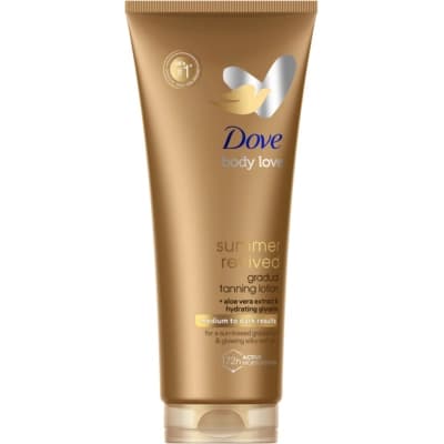 Автозасмага Dove Body Love Summer Revived Лосьйон для тіла Від середнього до темного 200 мл (8720181260520)