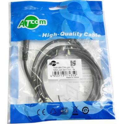 Кабель мультимедійний 3.5mm M to 3.5mm M 1.8m Atcom (17435)