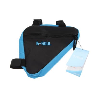 Велосумка нарамна Bravvos BC-BG064 20x18x4 cm Black/Blue (BIB-046)
