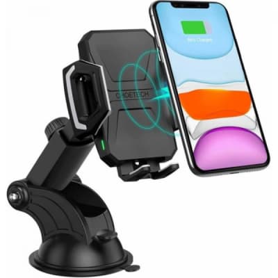 Універсальний автотримач Choetech 15W Fast Wireless Charger 4.7-7.2" (T521-F-101ACBK)