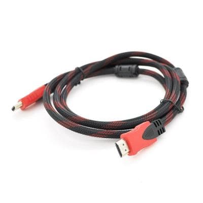 Кабель мультимедійний HDMI M to HDMI M 20.0m V1.4 black/red Merlion (YT-HDMI(M)/(M)NY/RD-20m)
