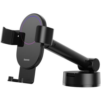 Універсальний автотримач Baseus 4.7-6.5" Gravity Simplism (на присоску) black (SUYL-JY01)