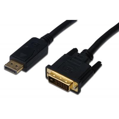 Кабель мультимедійний Display Port M to DVI M 2.0m 24+1pin Assmann (AK-340306-020-S)