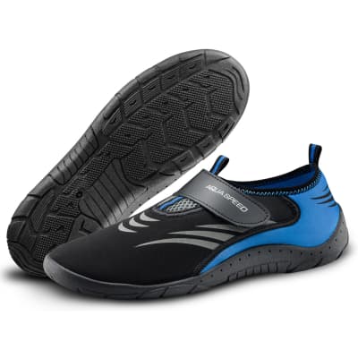 Аквашузи Aqua Speed Aqua Shoe Model 642-27B чорний, сірий, синій 37 (5908217676092)