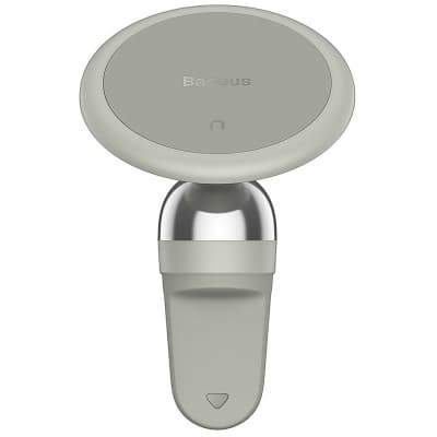Універсальний автотримач Baseus Magnetic (на решітку) creamy-white (SUCC000102)