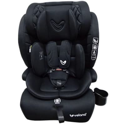 Автокрісло Velano Flexo i-Size 76150 см, ISOFIX + Top Tether/ремінь, black (48413)