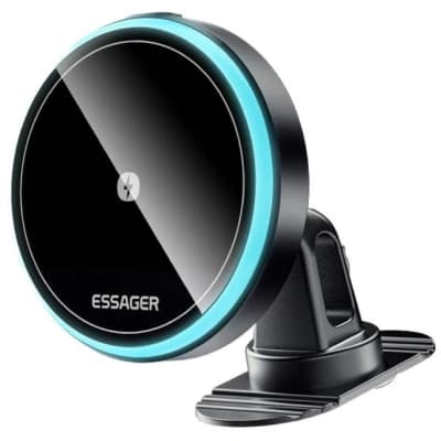 Універсальний автотримач Essager Element magnetic wireless charging car bracket outlet+paste mode (EZJCX-YS01-Z)