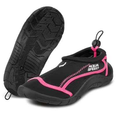 Аквашузи Aqua Speed Aqua Shoe Model 704-19 чорний, малиновий 40 (5908217695659)