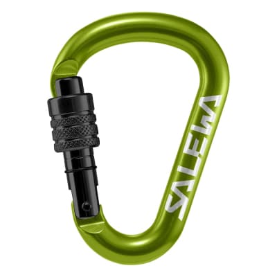 Карабін туристичний Salewa HMS Screw G2 1525 5810 - Small - зелений (013.003.1317)