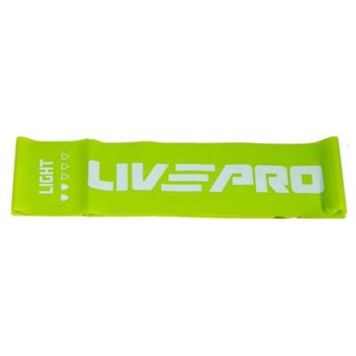 Еспандер LivePro Fitness Band Light LP8415-L зелений Уні 200х15см (4,5кг) (6951376153668)