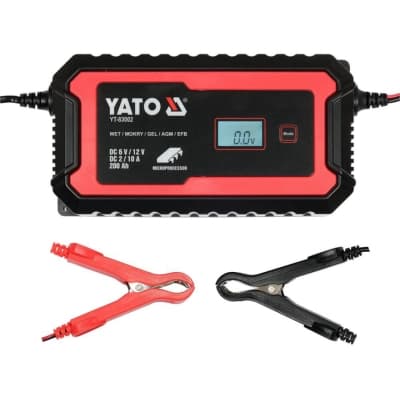 Зарядний пристрій для автомобільного акумулятора Yato YT-83002